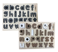 LOWERCASE ALPHABET - CHALKBOARD BASE WITH TRACERS - Lowercase Alphabet Tracing Board | Autism-Friendly Handwriting Tool | Sensory Letter Learning Set (Ages 3-8)